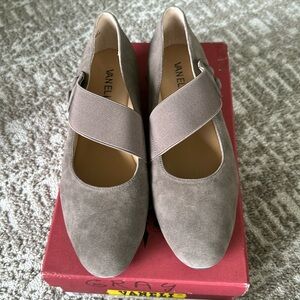 Vaneli Fango Suede Flats